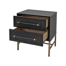 Load image into Gallery viewer, Sophia 2 Drawer Nightstand Showing Drawers Opened