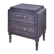 Load image into Gallery viewer, Pagoda 2 Drawer Nightstand - Antique Black