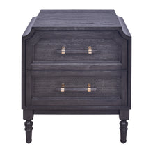 Load image into Gallery viewer, Pagoda 2 Drawer Nightstand - Antique Black