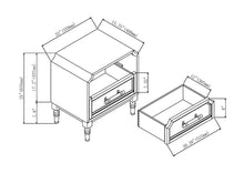 Load image into Gallery viewer, Pagoda 2 Drawer Nightstand - Light Blonde