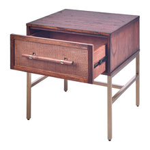 Load image into Gallery viewer, Sophia  1 Drawer Nightstand -Pecan Brown