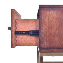 Load image into Gallery viewer, Sophia  1 Drawer Nightstand -Pecan Brown