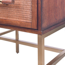 Load image into Gallery viewer, Sophia  1 Drawer Nightstand -Pecan Brown